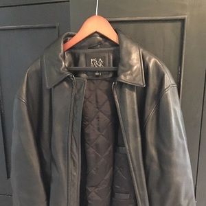 Jos A. Banks Leather Jacket